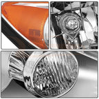 Set of 2 Front Headlight Assemblies for Toyota Camry (2005-2006)