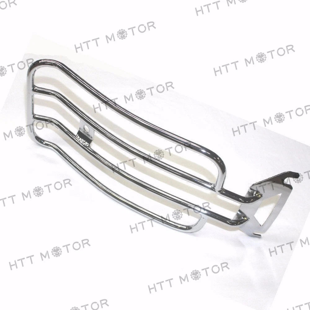 Chrome Solo Seat Luggage Rear Fender Rack & Bolt for Harley Touring (1998–2006)