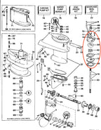 Water Pump Kit for Johnson Evinrude Outboard 25hp (18-3383, 395270)