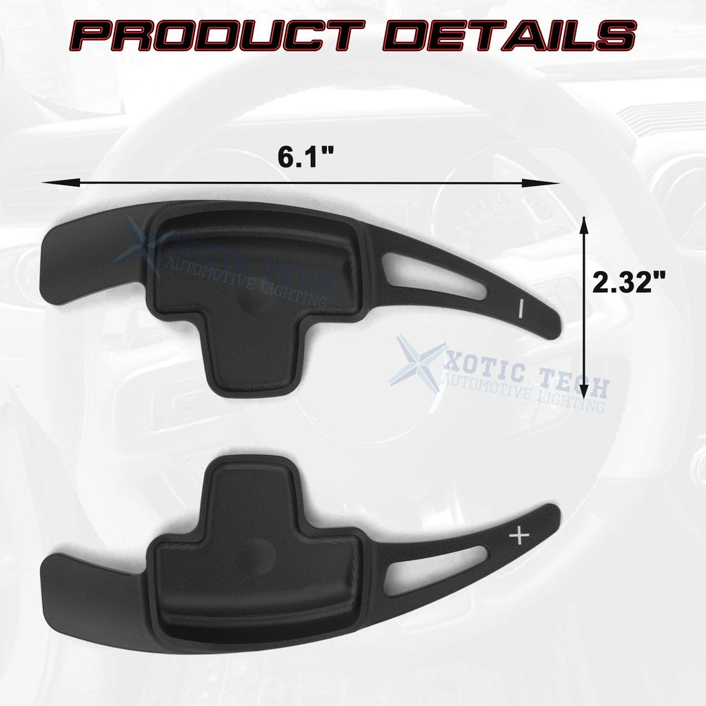Black Aluminum Paddle Shifter Extension for Mercedes-Benz A B C E (2019-2024)