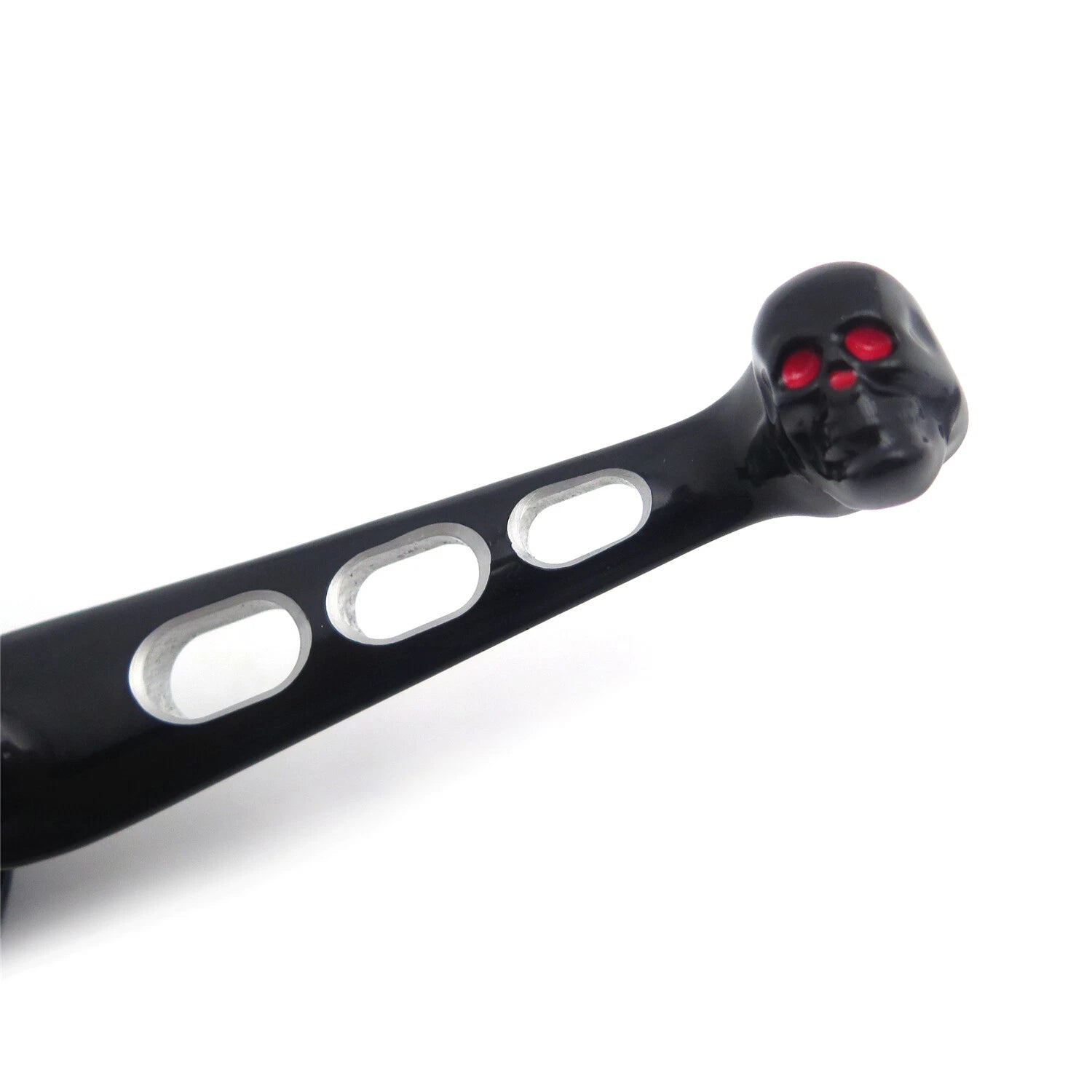 Black Skull Clutch Lever Mount Bracket for Harley Road King (1996–2007) & Sportster (1995–2003)