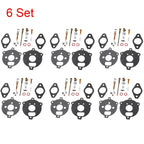 6X Carburetor Repair Rebuild Kit for B&S Models 190401 190402 190403