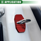 Set of 4 Door Latch Lock Cover Protectors for Mercedes-Benz AMG GLC 