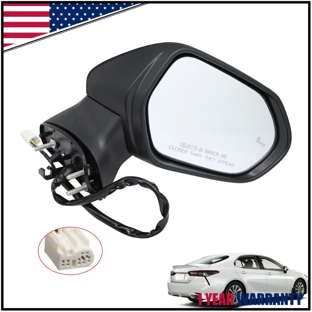 Power Heated Side Mirror for Toyota Camry (2018–2023) Right Passenger BSM