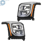 Set of 2 Projector Headlights with LED DRL for GMC Yukon (2015–2017)