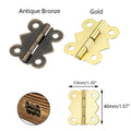 10x Butterfly Hinge for Vintage Jewelry Box (33mm x 40mm)
