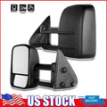 Set of 2 Manual Extend Tow Side Mirrors for Chevy Silverado 1500/2500/3500
