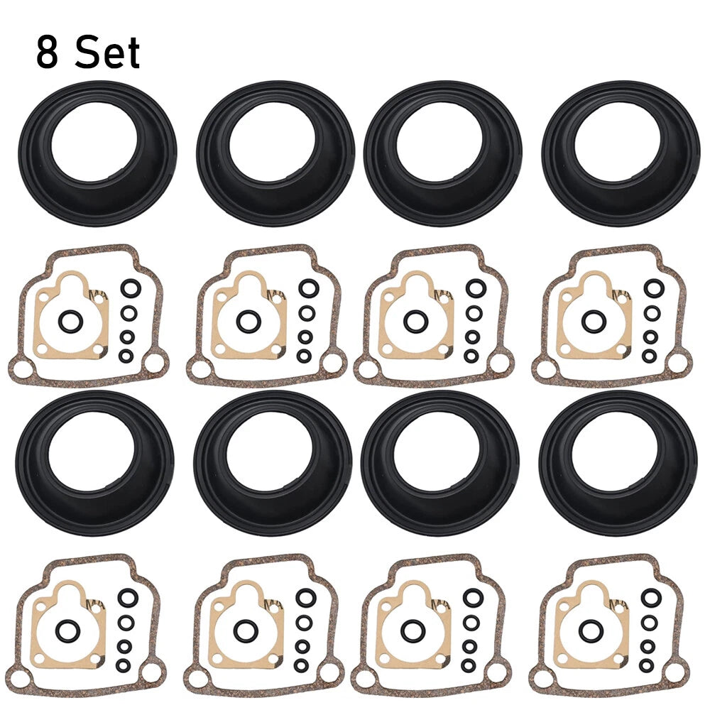Set of 8 Carburetor Rebuild Kits for BMW BING CV 32mm (R75 R80 R90 R100)