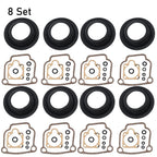Set of 8 Carburetor Rebuild Kits for BMW BING CV 32mm (R75 R80 R90 R100)
