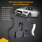 PCV Valve Oil Separator Kit for Audi A3 A4 A5 VW CC (2012-2019)