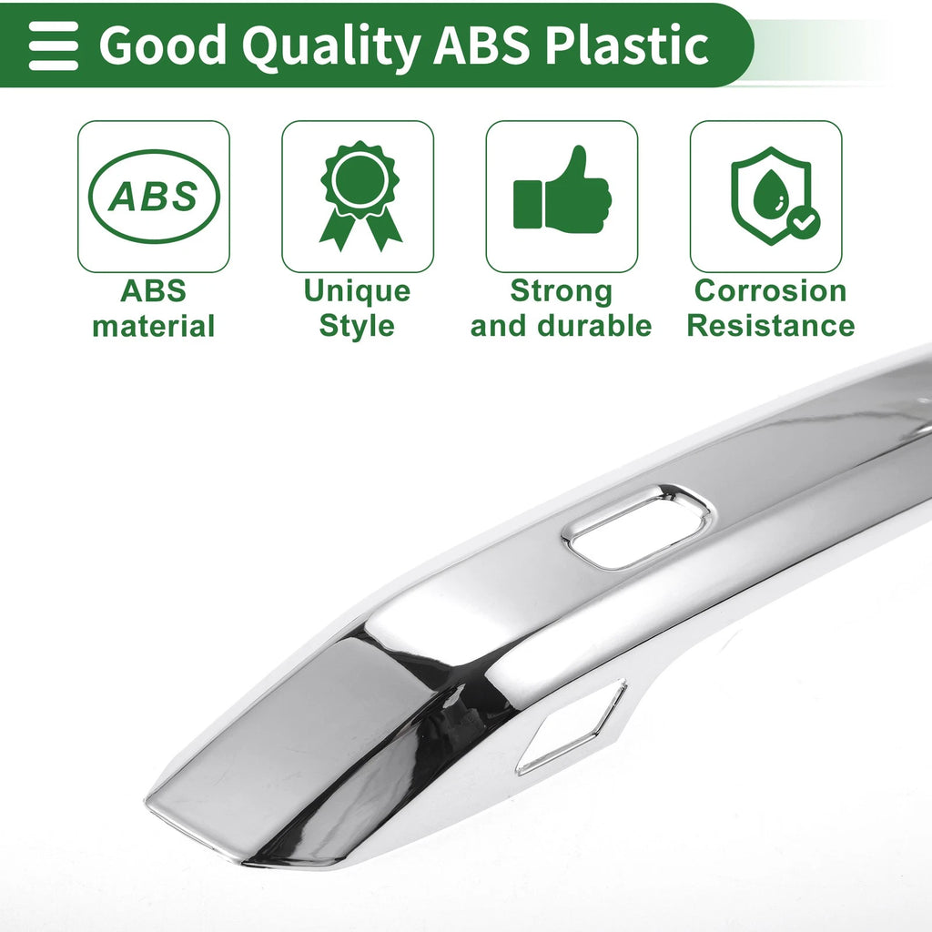 Car Door Handle Cover Trim for Audi A4L (2017–2021) Silver Tone