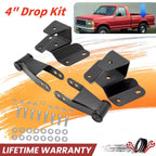 4" Drop Kit Rear Leveling Shackles for Ford F150 F100 (1973–1996)