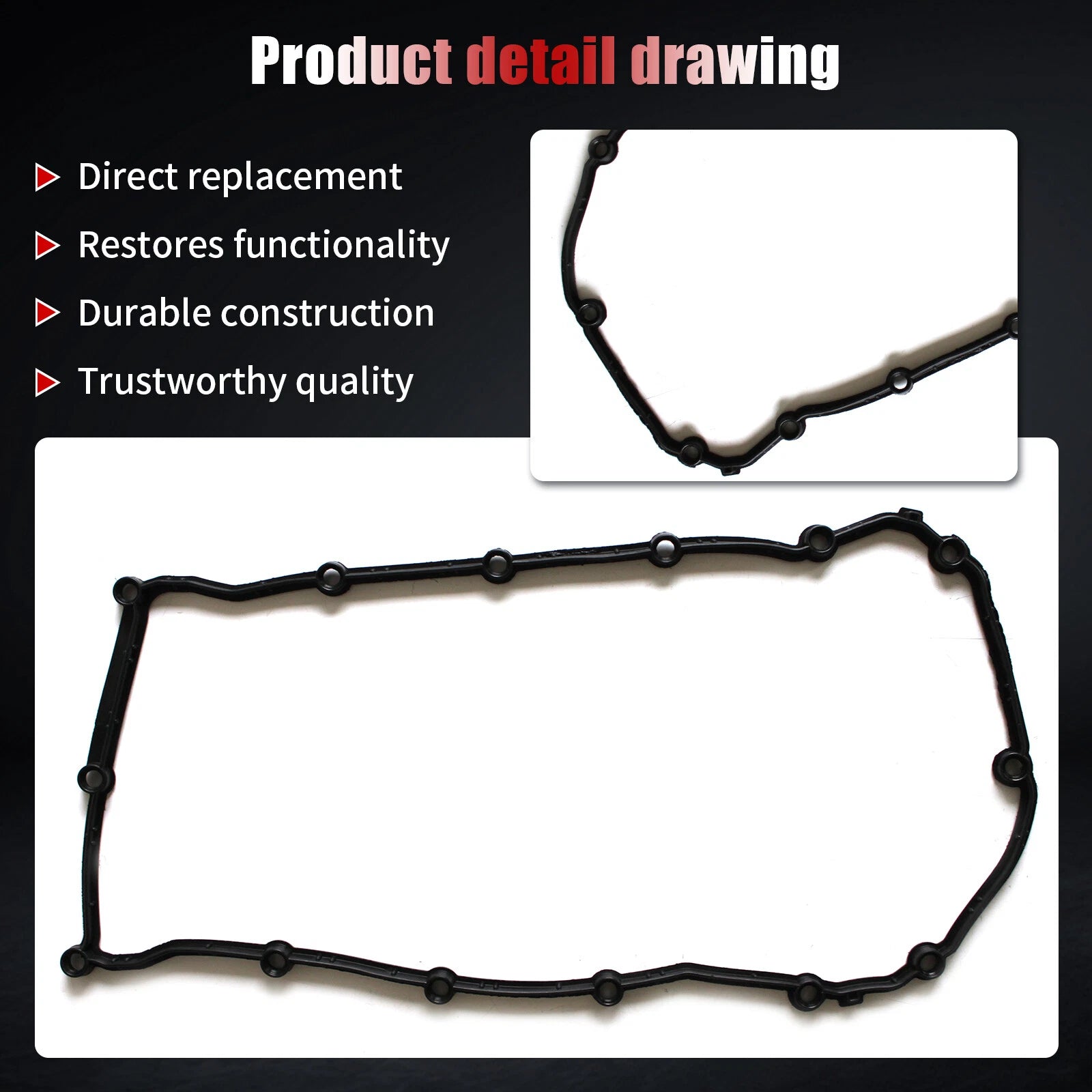 Valve Cover Gasket for Chrysler 200 Dodge Avenger Caliber Jeep Patriot (2007–2015)
