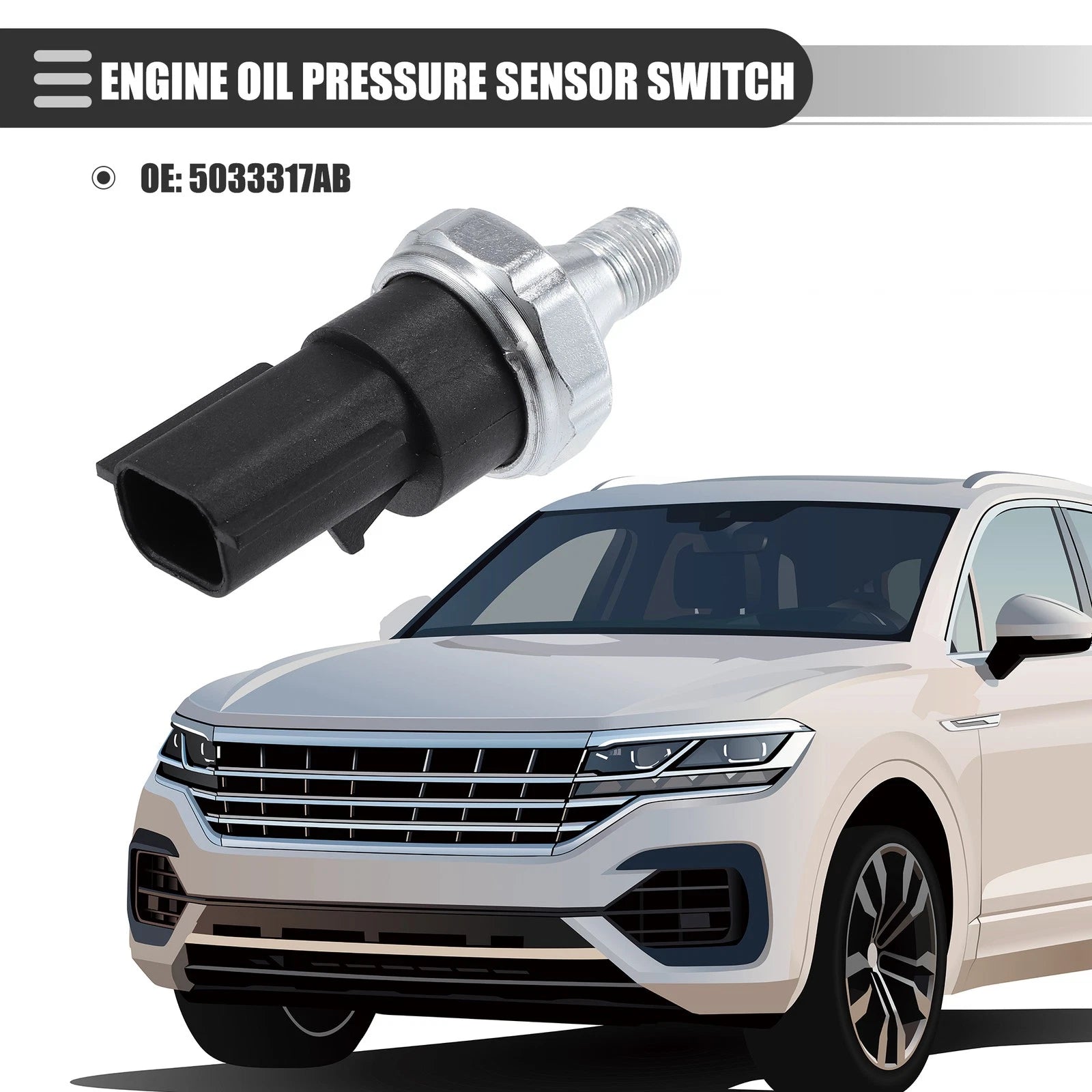 Engine Oil Pressure Sensor 5033317AB for Dodge Journey, Jeep Compass (2007–2017)
