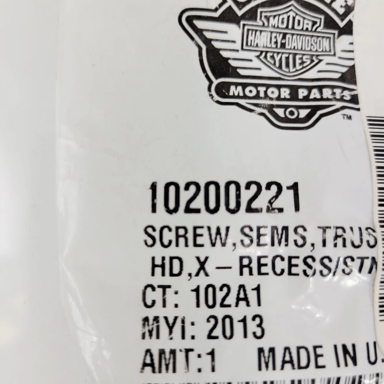 Screw Sems Truss for Harley-Davidson (10200221)