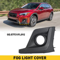 Fog Light Cover for Subaru Crosstrek (2018–2020) Left Side Black ABS EOH