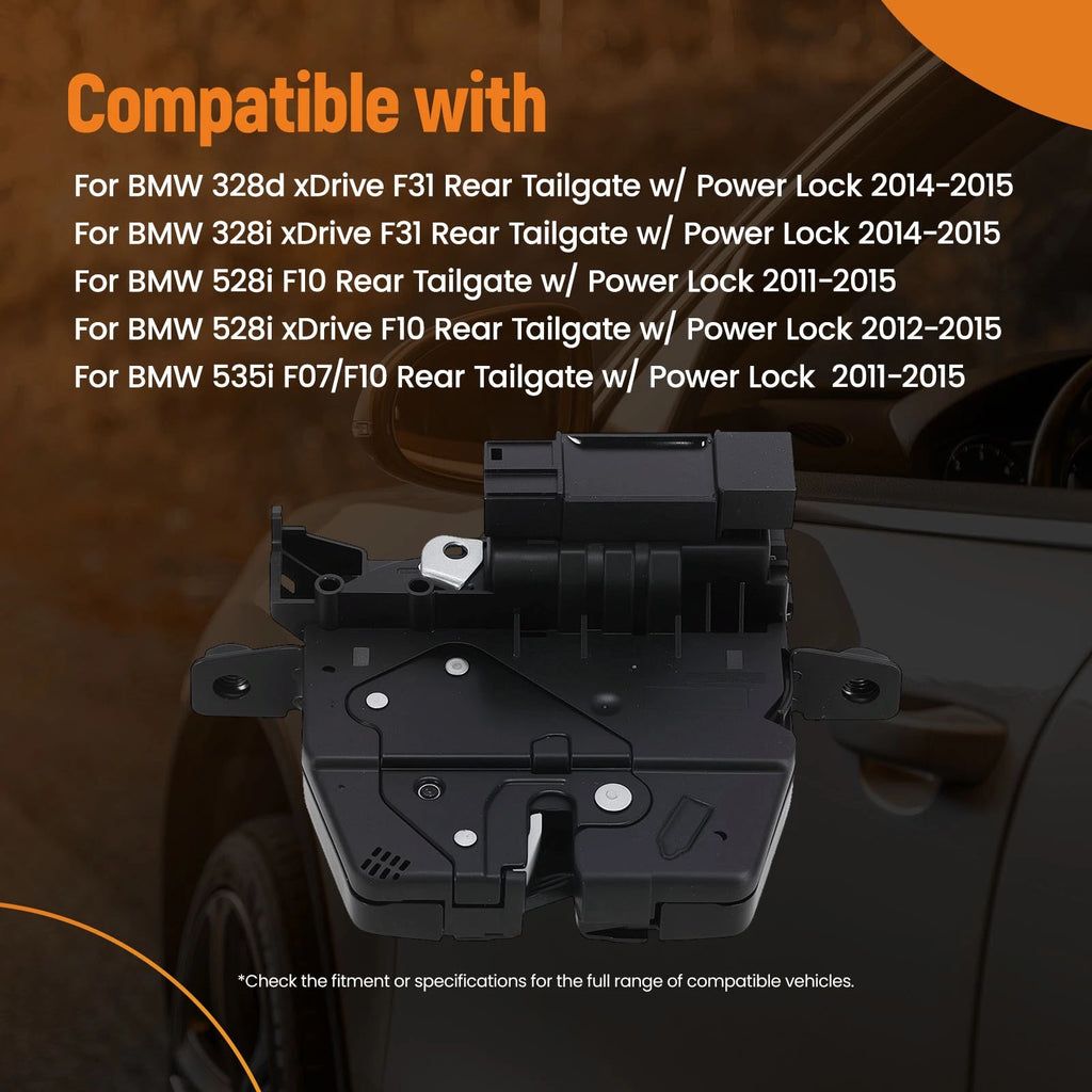 Rear Trunk Lock Actuator for BMW 550i xDrive (2011–2015) Metal