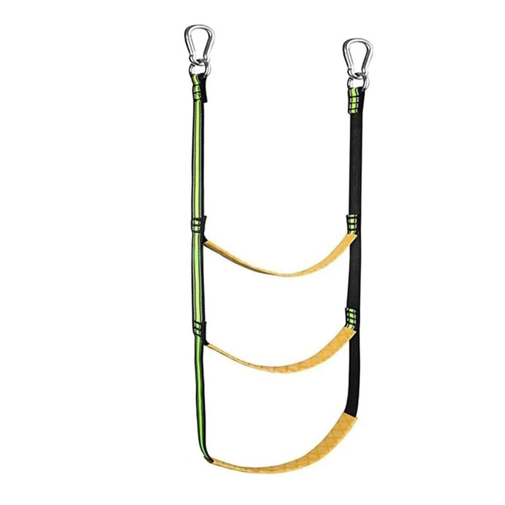 Foldable Marine Rope Ladder for Kayak Canoe Motorboat (Steel Hook Design)