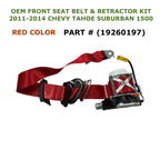 Front Seat Belt & Retractor Kit for Chevy Tahoe Suburban 1500 (2011–2014) 19260197