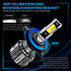 2X H4 LED Headlight Bulbs for NOVSIGHT Conversion Kit (15000LM, 6500K)