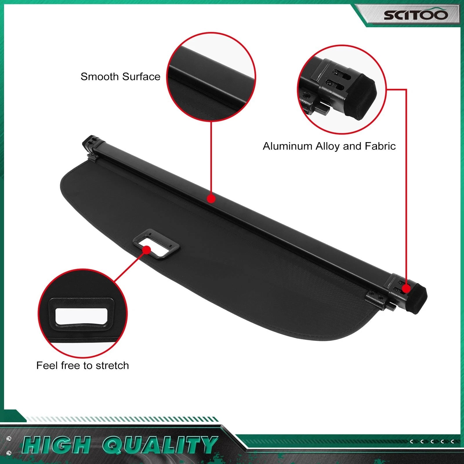 Retractable Cargo Cover for Audi Q5 SQ5 (2026) - Trunk Privacy Shade
