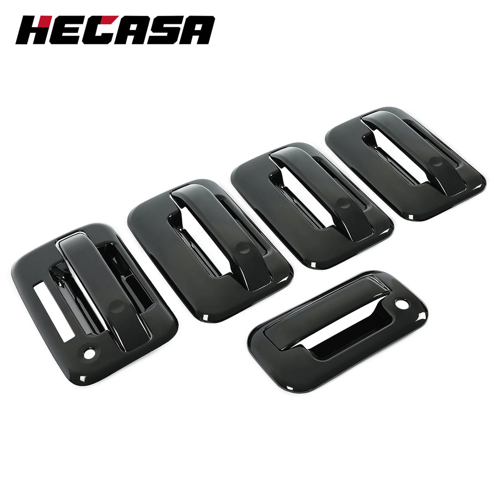 Set of 4 Black Door Handle Covers for Ford F150 (2004–2014)