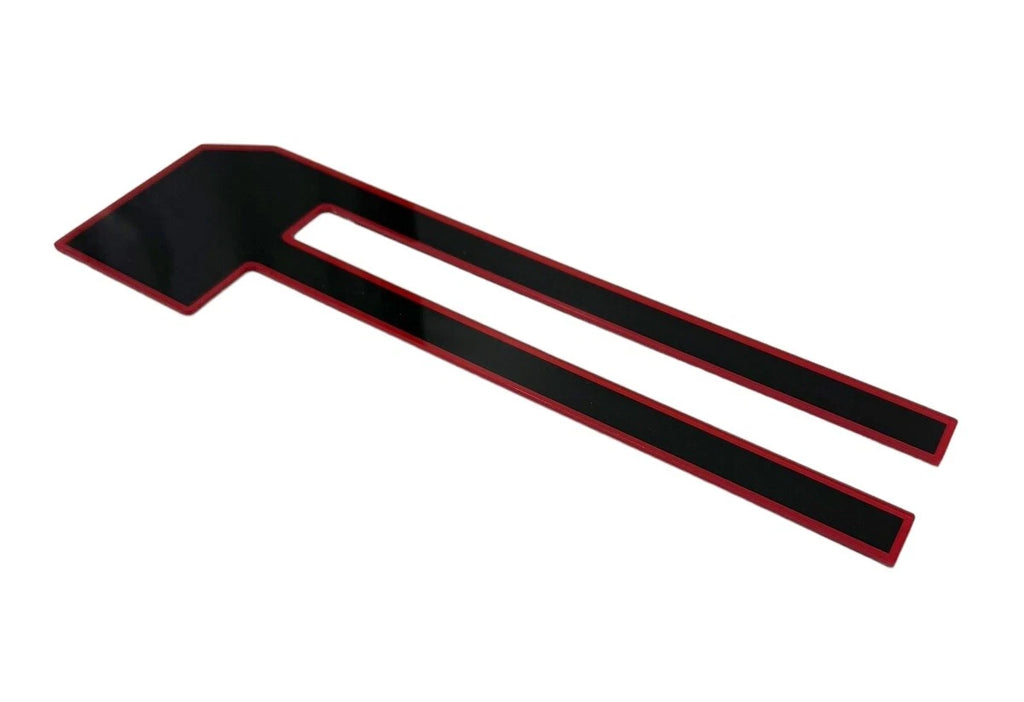 Tailgate Letter Insert Set Black with Red Outline for 2021–2025 Ford F-150