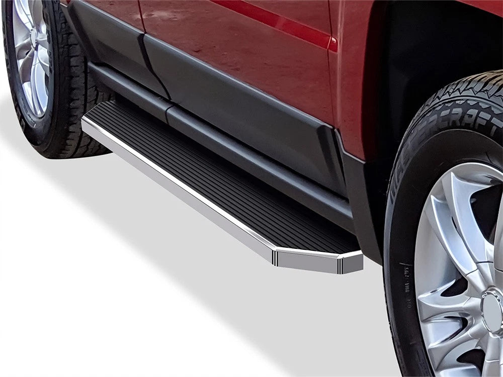 6" Polished iBoard Side Step Nerf Bar for Jeep Patriot (2007–2017)
