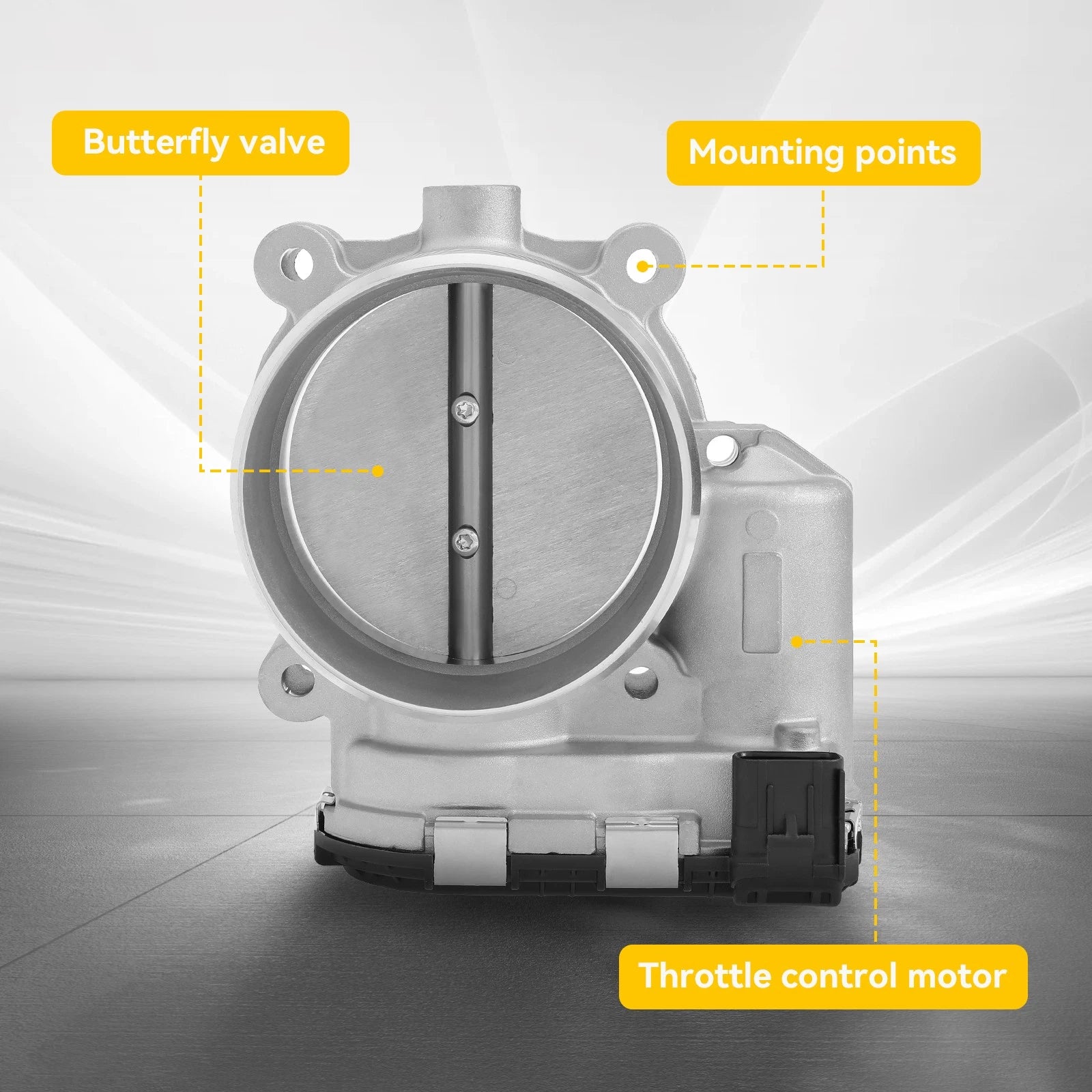 Throttle Body for Ford F-150, Mustang 5.0L, F-250 Super Duty, E-350 6.2L