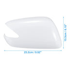 Right Side Car Exterior Mirror Cover White for Honda Jazz (2008-2015)