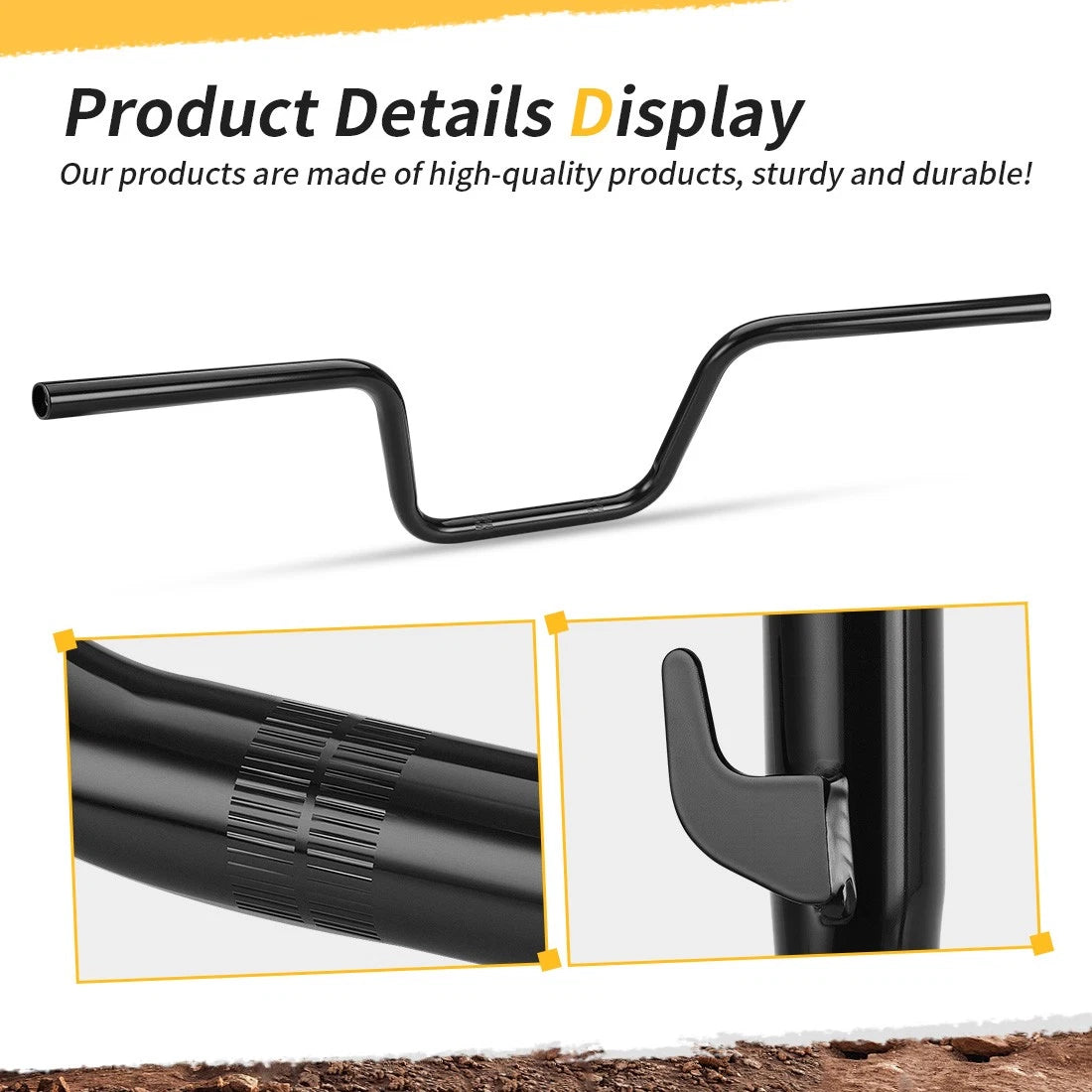 Handlebar & Grips w/ Bar End for Honda TRX450S TRX450ES Foreman 450 (1998–2001)