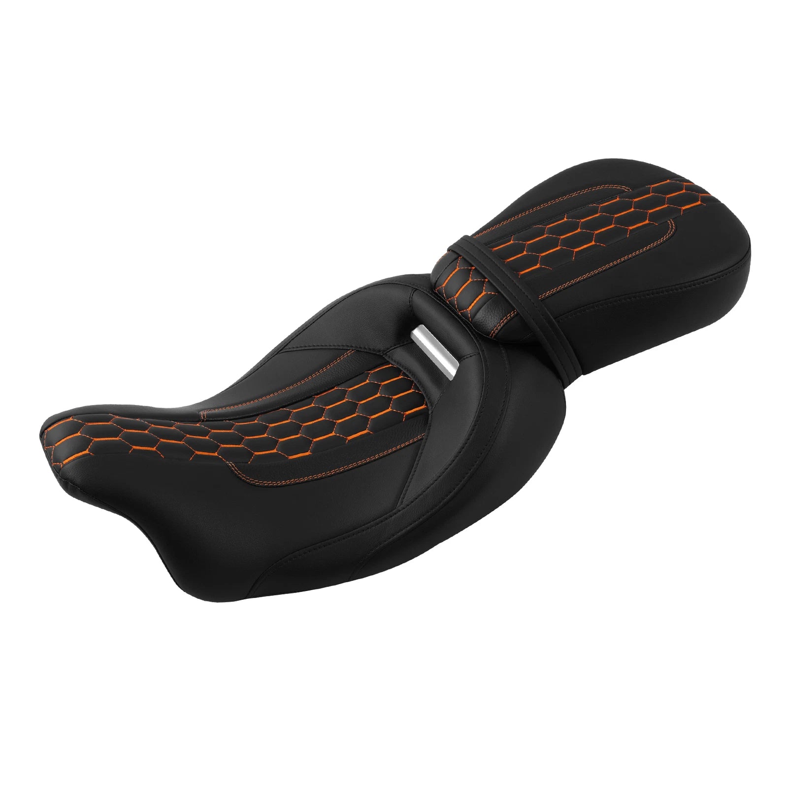 Black Driver Passenger Seats for Harley Touring CVO Street Road Glide (2009–2023)