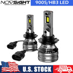 2X 9005 HB3 LED Headlight Bulbs for Universal Fit (High/Low Beam)