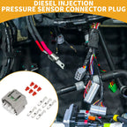 6 Pin Diesel Injection Pressure Sensor Connector Plug for Toyota 