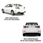 LED Bumper Reflectors for Mazda 3 5 6