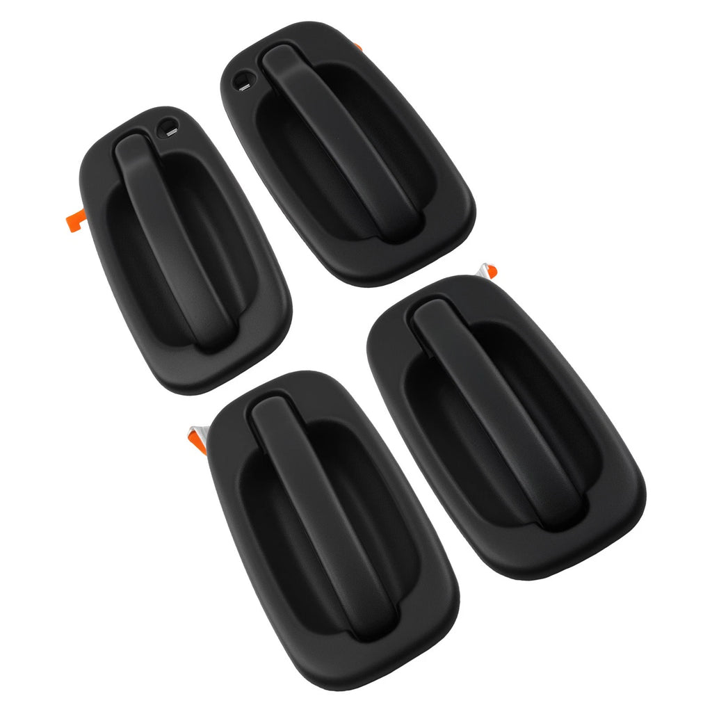Black Plastic Door Handle Set for GMC Yukon (1999–2006) 4PC