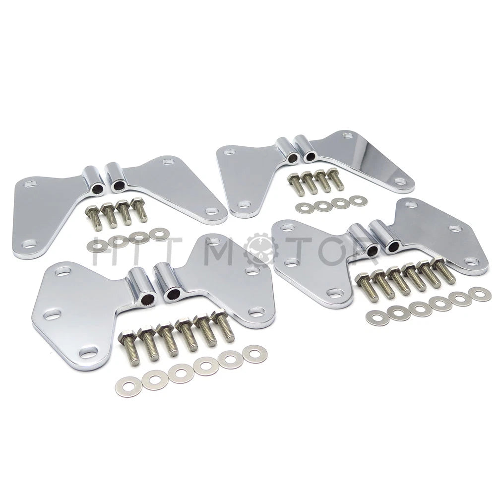 Set of 8 Body Door Hinges for Jeep Wrangler JK (2007–2017) Chrome Stainless