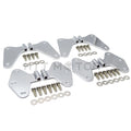 Set of 8 Body Door Hinges for Jeep Wrangler JK (2007–2017) Chrome Stainless