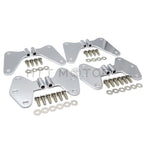 Set of 8 Body Door Hinges for Jeep Wrangler JK (2007–2017) Chrome Stainless