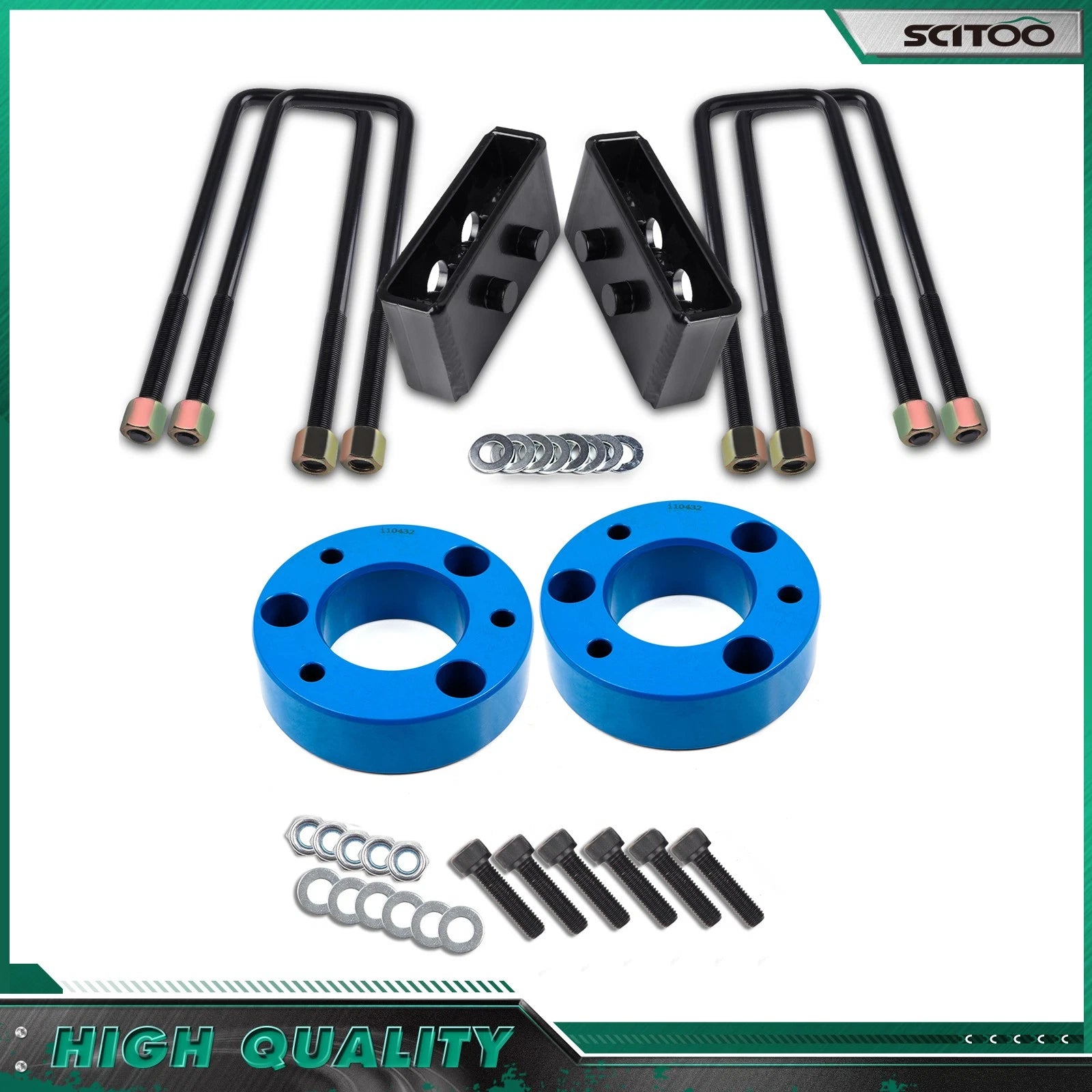 Set of 4 2.5" Front 1.5" Rear Leveling Lift Kit for Ford F-150 (2004–2020)