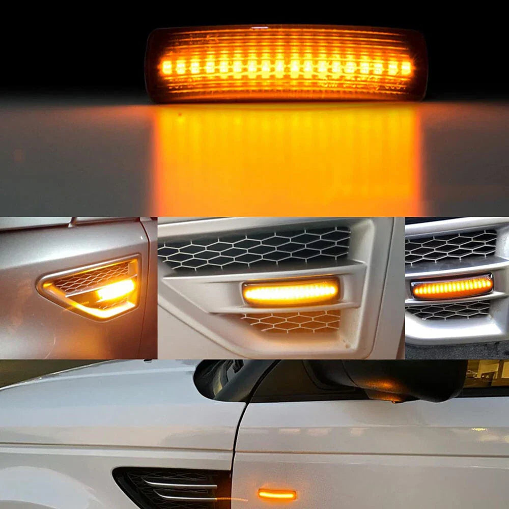 LED Side Marker Light Repeaters for Land Rover Range Rover LR2 LR3 LR4 (2006-2013)
