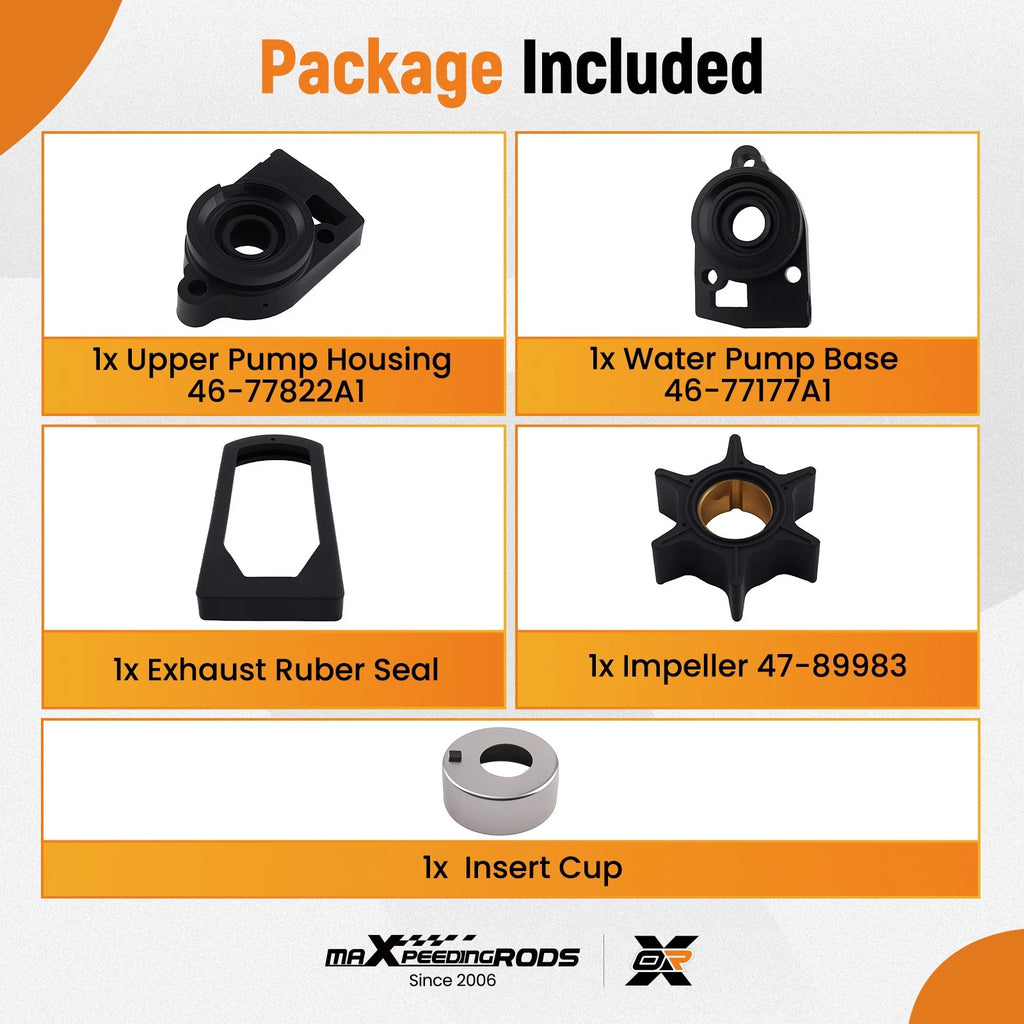 Impeller Repair Kit for Mercury 45-70HP 3-4 Cyl (1978–1990)