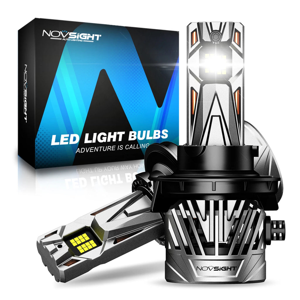 2X 9008 H13 LED Headlight Bulb for NOVSIGHT (130W 30000LM)
