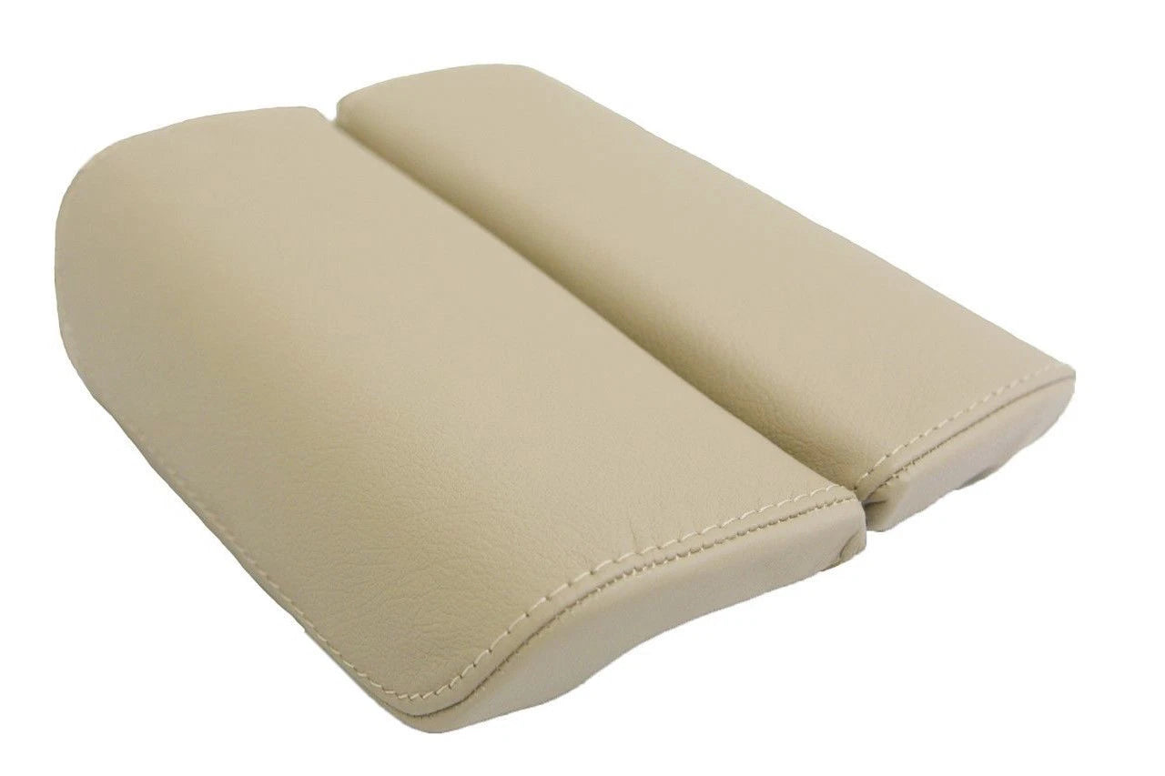 Leather Synthetic Center Console Armrest Cover for Lincoln MKS (2009–2016) Beige