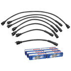 Ignition Leads + Spark Plugs Set for Landcruiser FJ70 FJ73 (1984–1992)