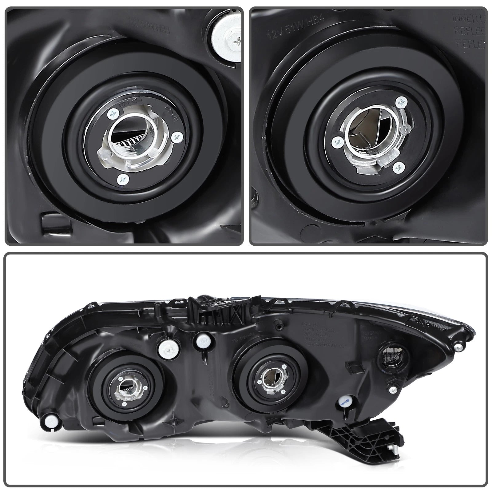 Headlight Assembly for Honda Civic 2-Dr & 4-Dr (2012–2015)