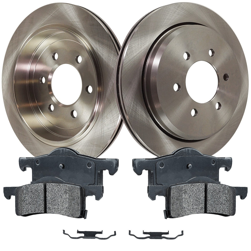 Rear Brake Disc Rotor and Pad Kit for Ford Expedition, Lincoln Navigator (2003–2006)