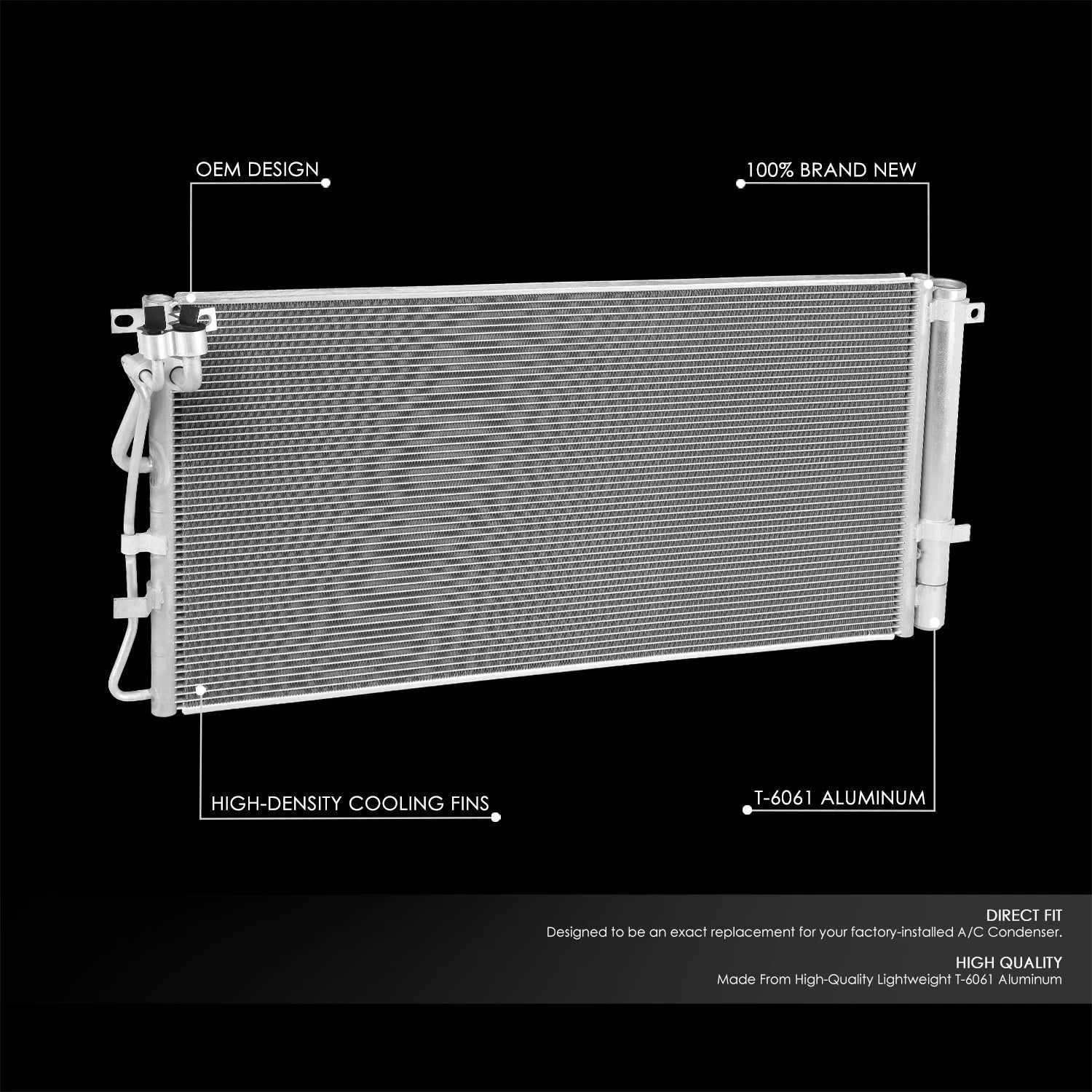 A/C Condenser for Genesis Coupe 3.8L (2010–2012) HY3030145