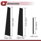 Set of 6 Door Pillar Window Trim for Lexus ES (2013–2018) Black