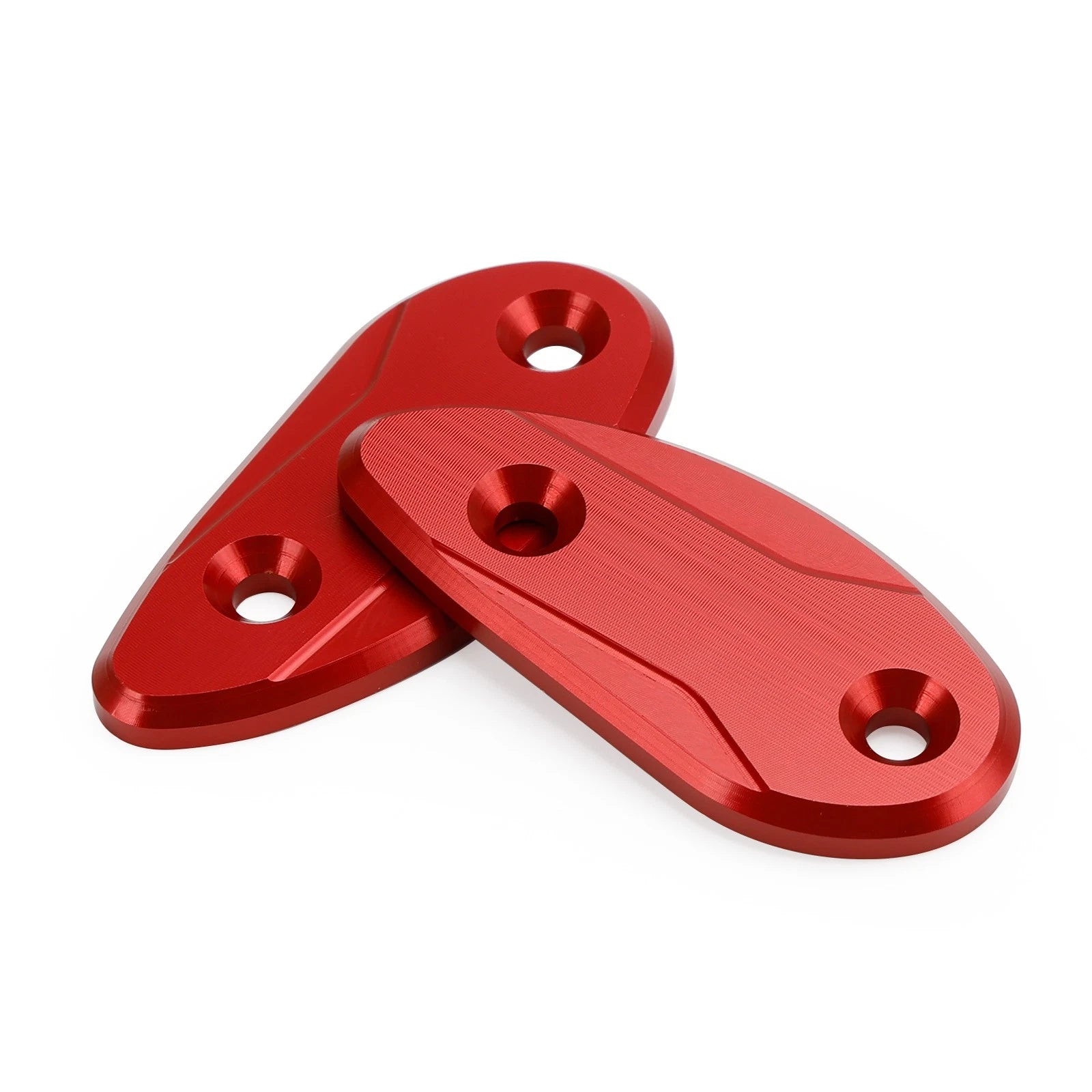 Red Mirror Delete Blanking Block Off Plates for Honda CBR1000RR (2008–2023)